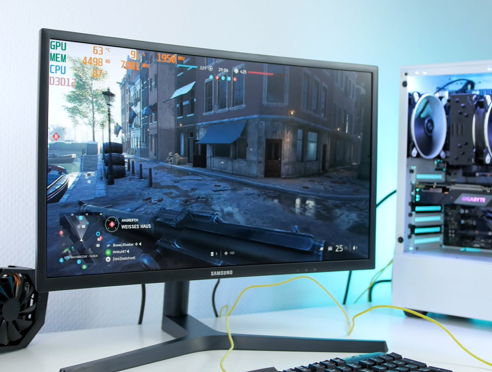 Samsung C24RG52FQR: Análisis del monitor 144Hz 1080p 5 Samsung C24RG52FQR